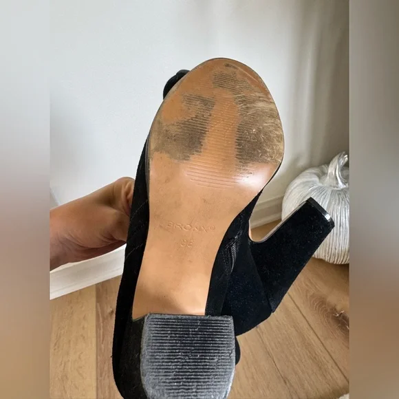 Bronx Alexandra black suede boots 36 - Picture 6 of 6